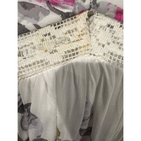 Torrid Women’s 2 (18–20) Floral Midi Dress Smocked Back Cottagecore Chic - Picture 9 of 9